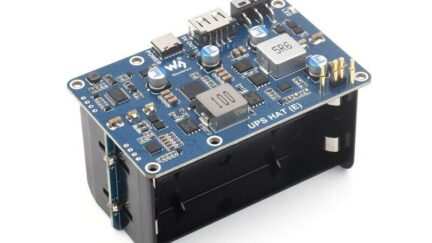Waveshare UPS HAT (E) Holds Four 21700 Lithium batteries and it’s Compatible with Pi 5/4/3B+