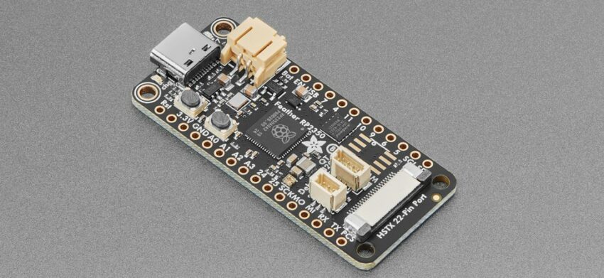 Adafruit Feather RP2350 Development Board with Raspberry Pi RP2350A MCU and 22-Pin HSTX Display Interface Adafruit Feather RP2350 Development Board with Raspberry Pi RP2350A MCU and 22-Pin HSTX Display Interface