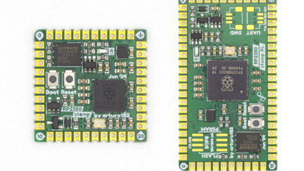 Raspberry PI RP2350 Compact Boards also comes with a Carrier board