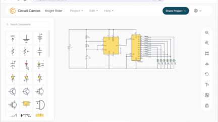 Circuit Canvas is A Free Web-based Drawing Tool for Quick Circuit Design and Electronics Schematics