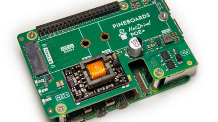 Pineboards HatDrive! PoE+ HAT for Raspberry Pi 5 with Power, Networking, and NVMe Storage Support