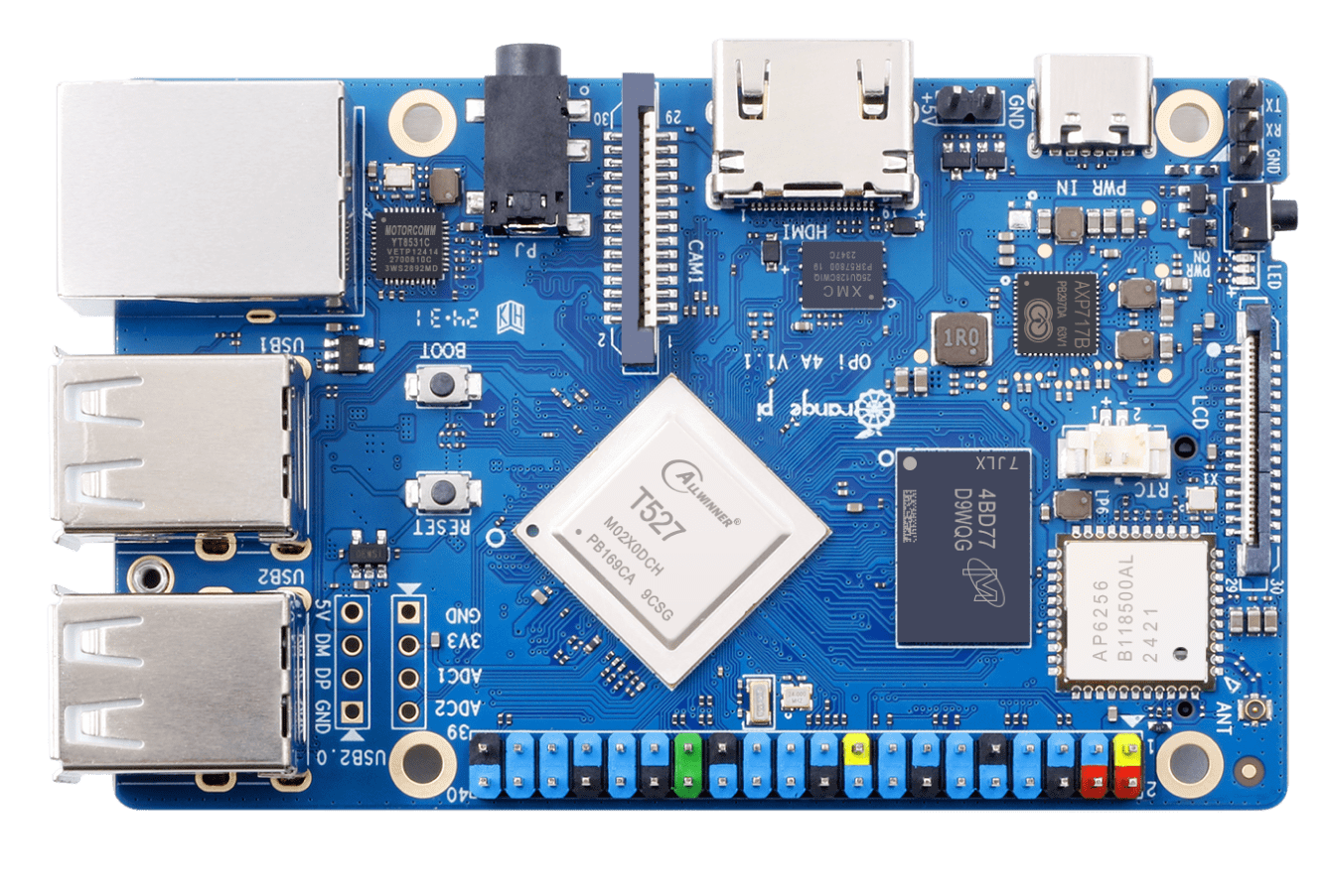 Orange Pi 4A SBC: Powered by Allwinner T527 with Mali-G57 GPU and 2 TOPS NPU