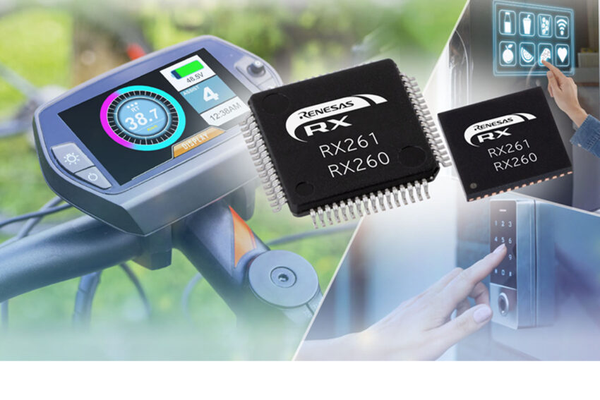 Renesas RX260 and RX261 Microcontrollers Deliver High Efficiency and Advanced Touch Features with Security Functions Renesas RX260 and RX261 Microcontrollers Deliver High Efficiency and Advanced Touch Features with Security Functions