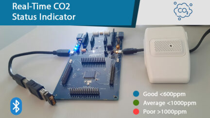 Real-Time CO2 Status Indicator and Monitor with BleuIO and Renesas EK-RA4M2