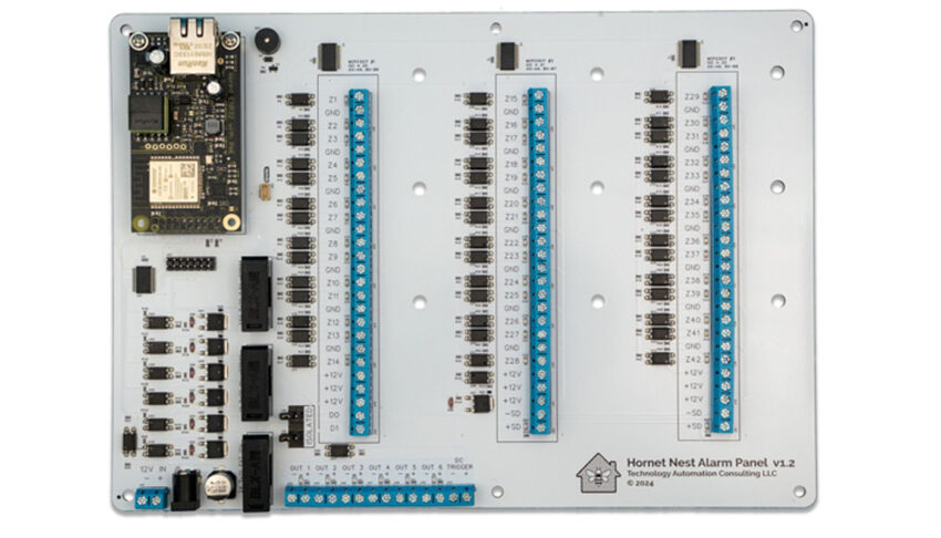 Hornet Nest Alarm Panel Brings PoE and ESPHome to Wired Alarm Systems Hornet Nest Alarm Panel Brings PoE and ESPHome to Wired Alarm Systems
