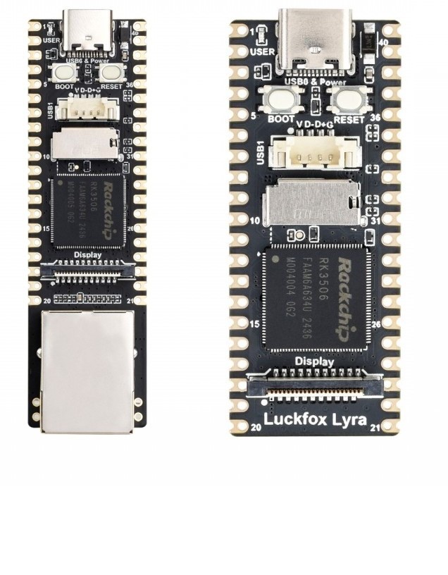 Luckfox Lyra Development Boards Feature Rockchip RK3506G2 SoC, MIPI DSI, Optional Ethernet Port Luckfox Lyra Development Boards Feature Rockchip RK3506G2 SoC, MIPI DSI, Optional Ethernet Port