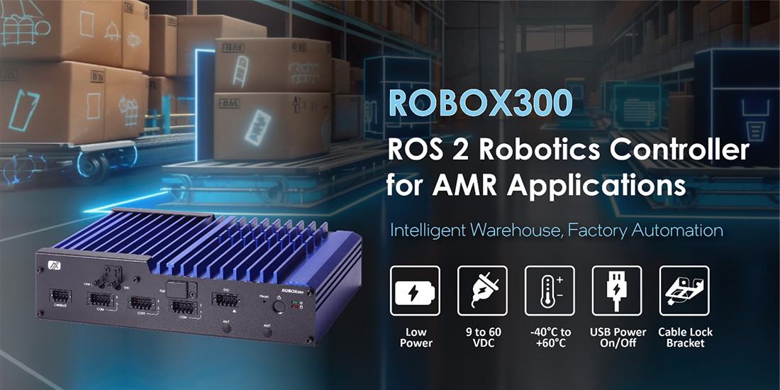 Axiomtek Unveils Compact and Energy-Efficient Robotics Controller for AMR Applications – ROBOX300