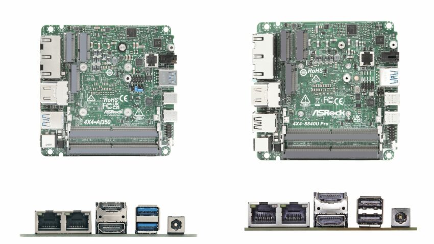 4X4 8040 Series and AI350 ASRock Industrial motherboard