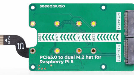 Seeed Studio PCIe 3.0 to Dual M.2 HAT+ Brings ASMedia ASM2806 PCIe Switch to Raspberry Pi 5 for NVMe SSDs and AI Accelerators
