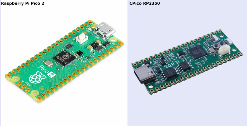 Raspberry Pi Pico 2 vs CPico RP2350