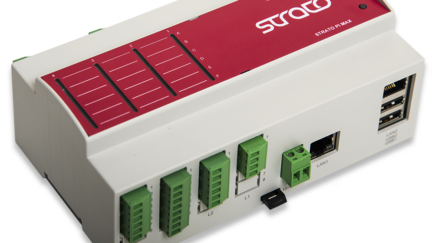 Sfera Labs Strato Pi Max industrial computer adds RP2040-based power management, dual SD card redundancy, and up to 16x RS-485 ports