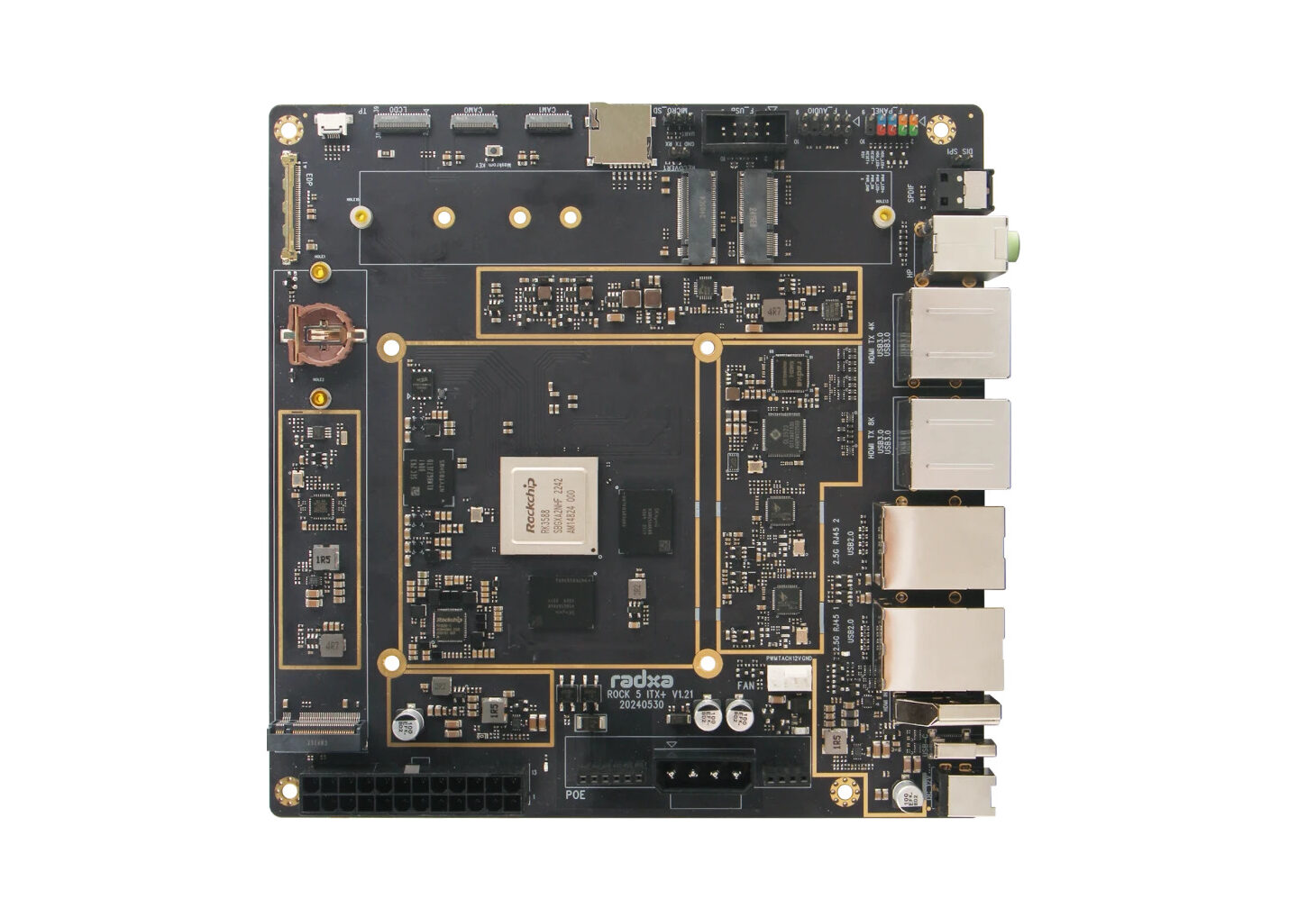 Radxa ROCK 5 ITX+: A Rockchip RK3588-based SBC Radxa ROCK 5 ITX+: A Rockchip RK3588-based SBC