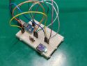 Laser distance sensor with OLED display and RP2040