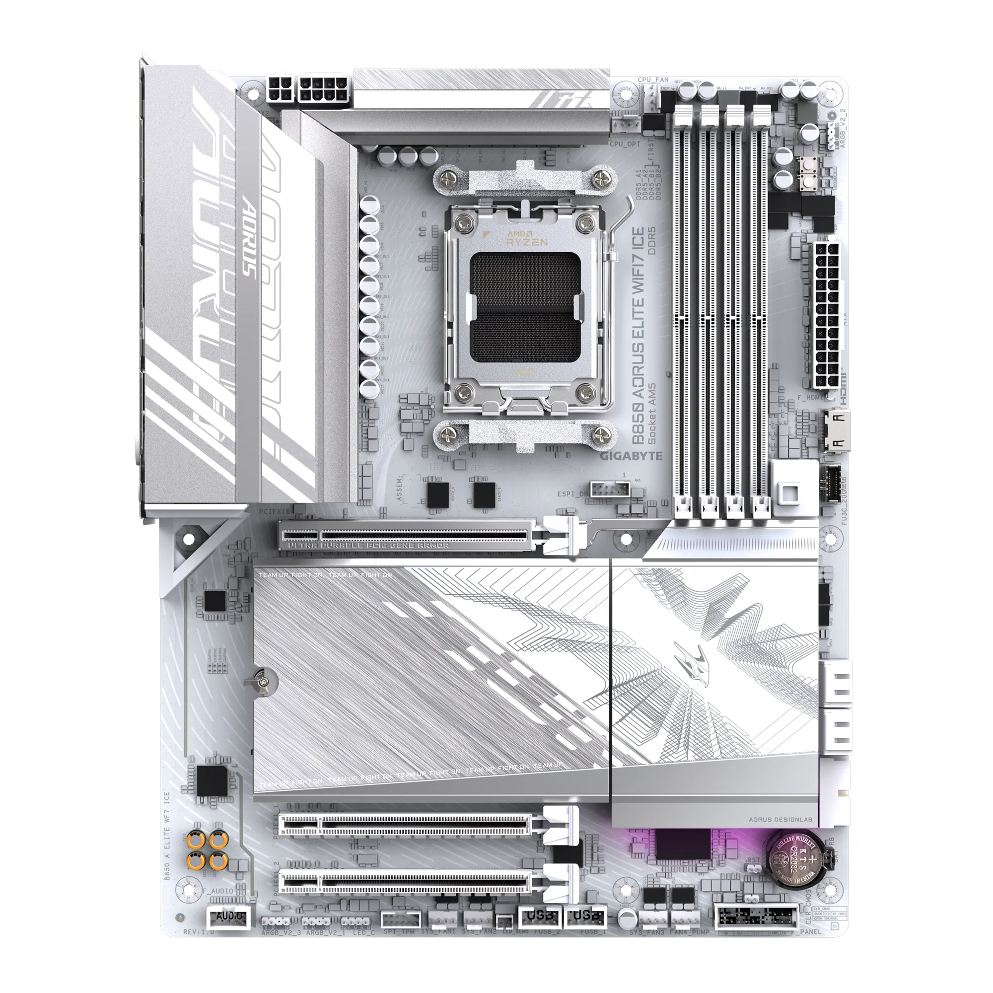 B850 AUROUS ELITE WIFI7 ICE motherboard