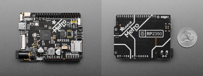 Adafruit Metro RP2350 front and back