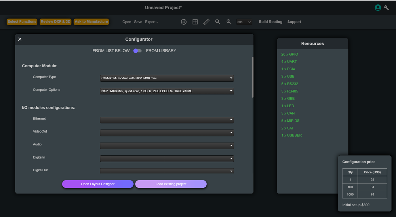 Design your single-board computer with RoboDesigner for FREE!