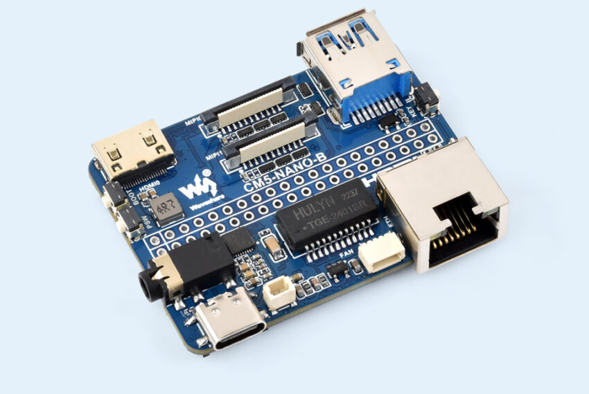 CM5-NANO-B: Raspberry Pi CM5 Carrier Board with USB 3.2, HDMI, PCIe, and Gigabit Ethernet