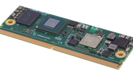SOMDEVICES µSMARC RZ/V2N SoM with Renesas RZ/V2N processor, LPDDR4, Wi-Fi 5, BT 5.1, USB 3.2, and Gigabit Ethernet for AI Vision