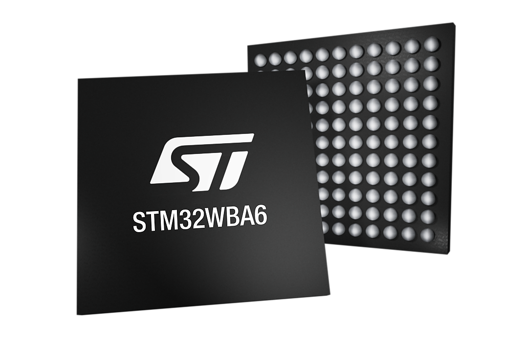 STMicroelectronics’ new integrated STM32WBA6 wireless microcontrollers combine extra features and performance with power efficiency
