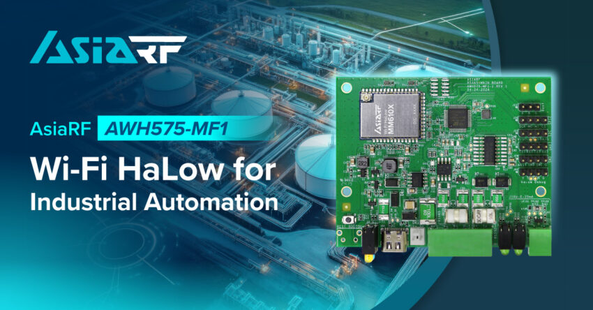 AsiaRF AWH575-MF1 Wi-Fi HaLow IIoT Module Features STM32U585 MCU and Morse Micro MM6108 Chipset