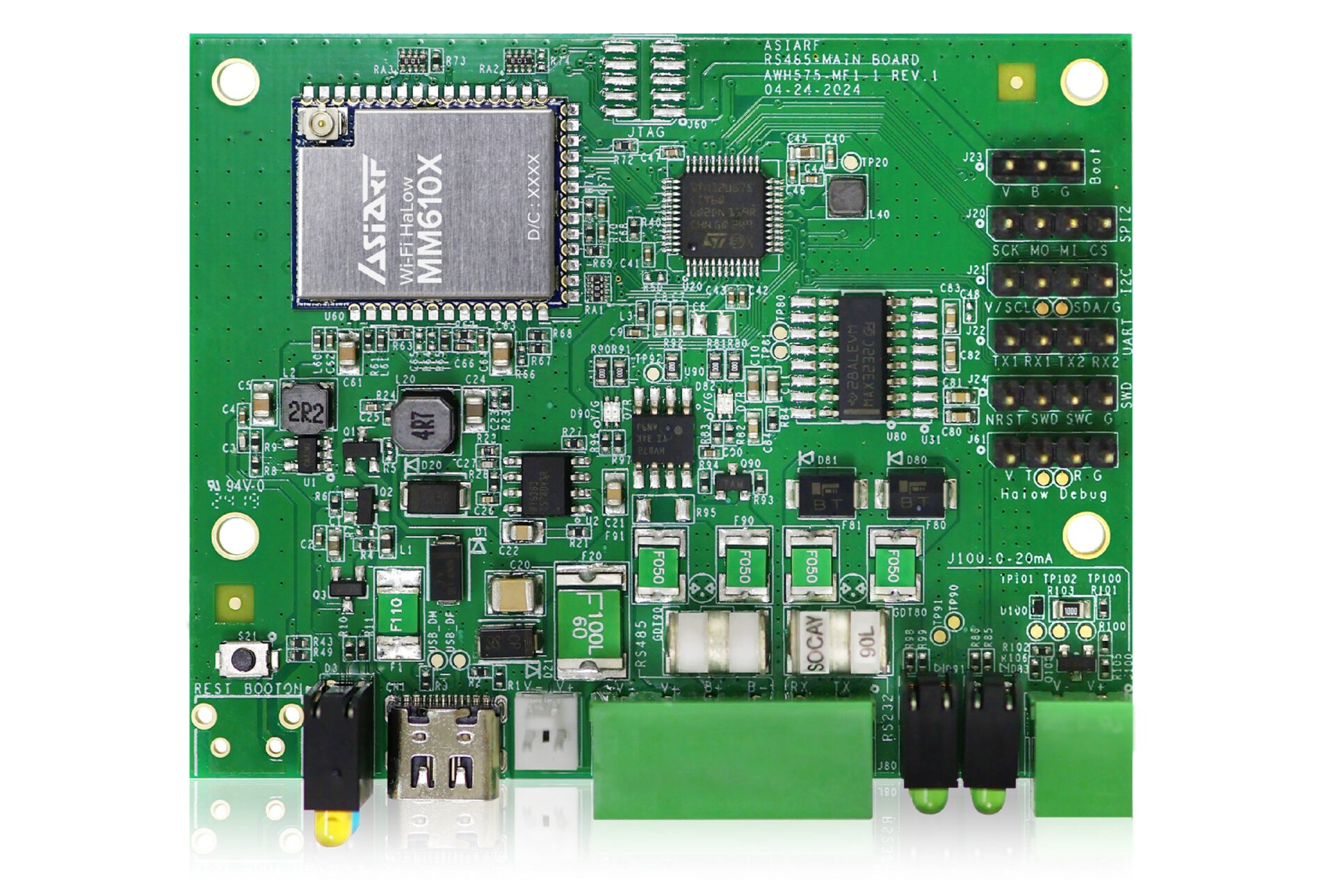 AsiaRF AWH575-MF1 Wi-Fi HaLow IIoT Module Features STM32U585 MCU and Morse Micro MM6108 Chipset
