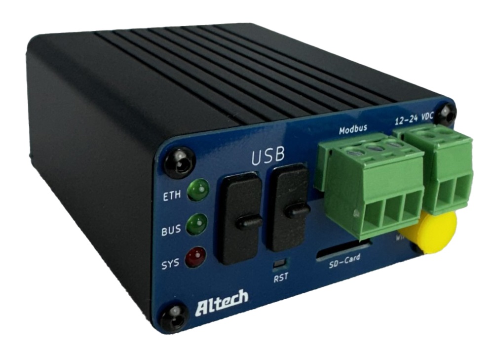 Altech DO-1 Universal Monitor with Dual Power Input Supports Monitoring of up to 128 Modbus RTU/TCP Devices with 30-Day Battery Backup