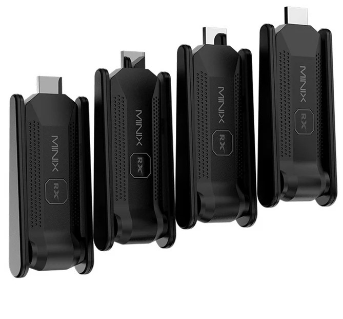 MINIX B14 Wireless dongle Includes 1 HDMI Transmitter and 4 Receivers with Dual-Band Wi-Fi and 1080p Output MINIX B14 Wireless dongle Includes 1 HDMI Transmitter and 4 Receivers with Dual-Band Wi-Fi and 1080p Output