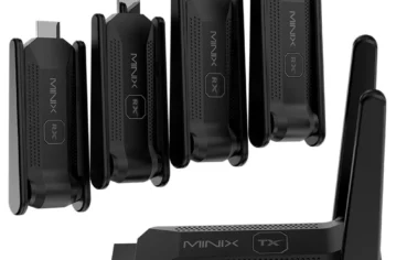 MINIX B14 Wireless dongle Includes 1 HDMI Transmitter and 4 Receivers with Dual-Band Wi-Fi and 1080p Output