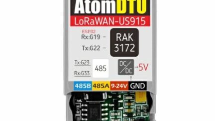 M5Stack Unveils Atomic DTU LoRaWAN-US915 with STM32WLE5, RS485, and Modbus Support for Industrial IoT
