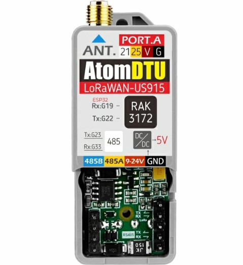 M5Stack Unveils Atomic DTU LoRaWAN-US915 with STM32WLE5, RS485, and Modbus Support for Industrial IoT
