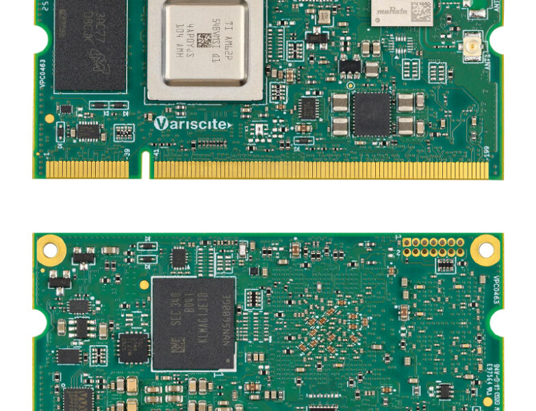 Variscite VAR-SOM-AM62P SoM features TI Sitara AM62Px processor with Wi-Fi 6, dual GbE, and CAN-FD for industrial and multimedia applications