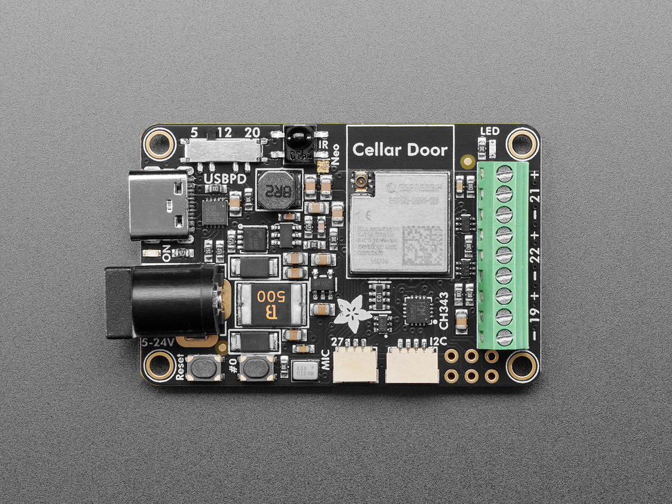 Adafruit Sparkle Motion – ESP32-S3-Based LED Controller with I2S Mic, 4 Outputs, USB-C PD, and WLED/xLights Support Adafruit Sparkle Motion – ESP32-S3-Based LED Controller with I2S Mic, 4 Outputs, USB-C PD, and WLED/xLights Support