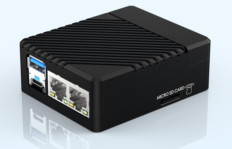 Compact Dual Gigabit Ethernet Router Box, Fully Compatible with All Raspberry Pi Compute Module 5 Variants