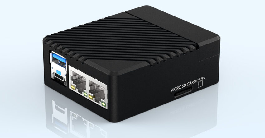 Compact Dual Gigabit Ethernet Router Box, Fully Compatible with All Raspberry Pi Compute Module 5 Variants Compact Dual Gigabit Ethernet Router Box, Fully Compatible with All Raspberry Pi Compute Module 5 Variants