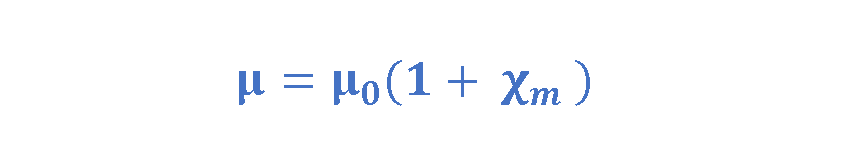 Equation 10: The definition of permeability in terms of susceptibility