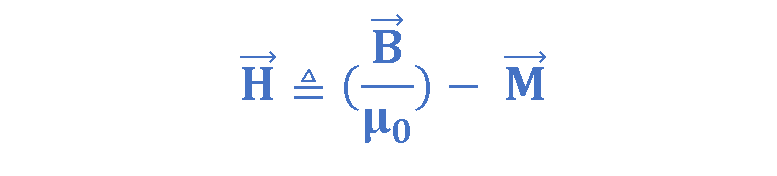 Equation 6: The definition of the magnetic field strength