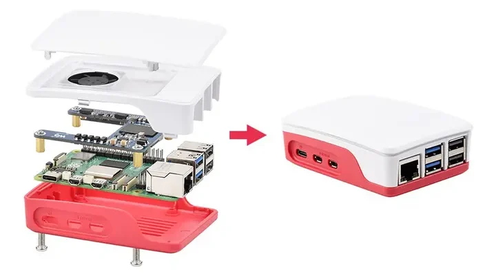 Installation with Raspberry Pi 5 Official Case