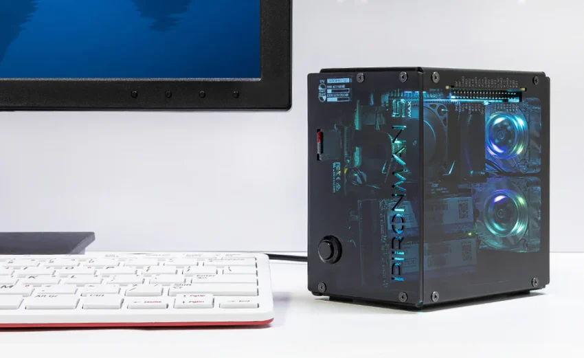 Pironman 5-Max PC Case for Raspberry Pi 5 Features Dual NVMe, Hailo-8L Support, RGB Fans, and 0.96-inch OLED