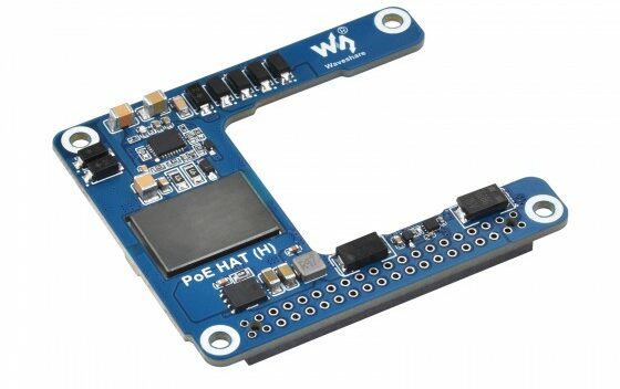 Waveshare PoE HAT (H) for Raspberry Pi 5 with Onboard PoE Controller IC and Isolated SMPS