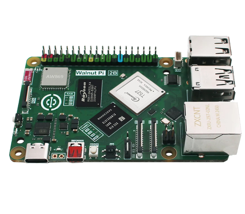 New Walnut Pi 2B SBC Launched with Allwinner T527 Octa-Core CPU, Wi-Fi 6, and up to 4GB RAM in Raspberry Pi Form Factor New Walnut Pi 2B SBC Launched with Allwinner T527 Octa-Core CPU, Wi-Fi 6, and up to 4GB RAM in Raspberry Pi Form Factor