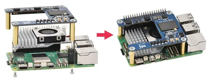 Compatible With Raspberry Pi 5 Official Active Cooler