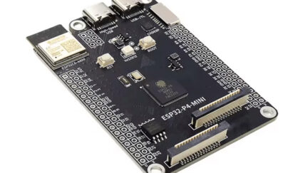 ESP32-P4-MINI development board exposes all I/Os with dual 34-pin headers, supports WiFi 6 with ESP32-C6