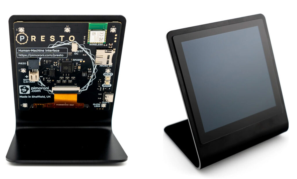 Pimoroni Presto is 4-inch Desktop Touch Display Development Board with RP2350 MCU and WiFi, RGB LEDs, Qwiic Expansion and More Pimoroni Presto is 4-inch Desktop Touch Display Development Board with RP2350 MCU and WiFi, RGB LEDs, Qwiic Expansion and More
