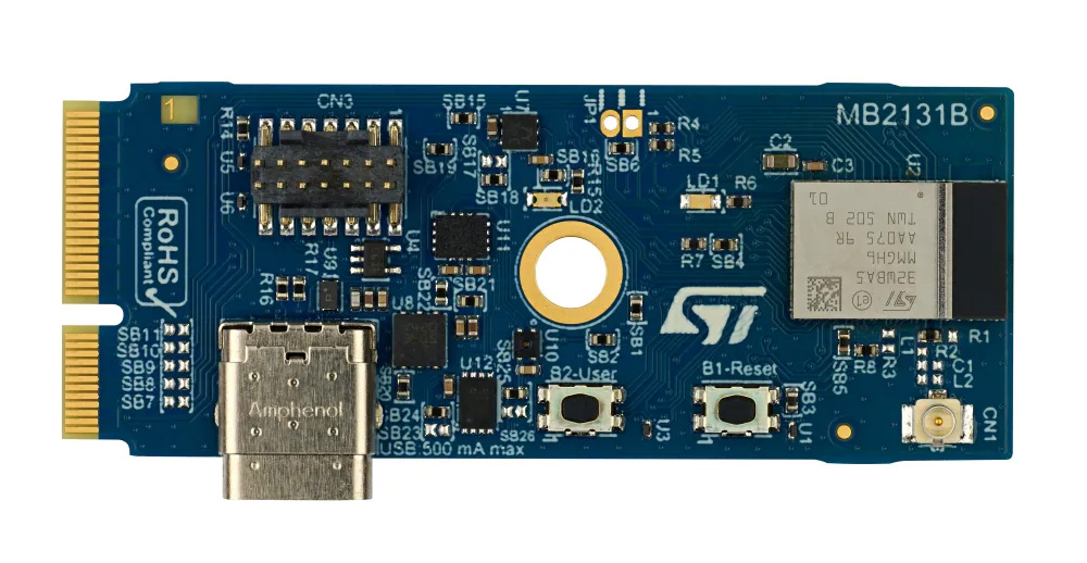 STMicro STM32WBA5MMG – A Bluetooth LE 6.0, Zigbee 3.0, and OpenThread module in 12.5×8 mm SiP STMicro STM32WBA5MMG – A Bluetooth LE 6.0, Zigbee 3.0, and OpenThread module in 12.5×8 mm SiP