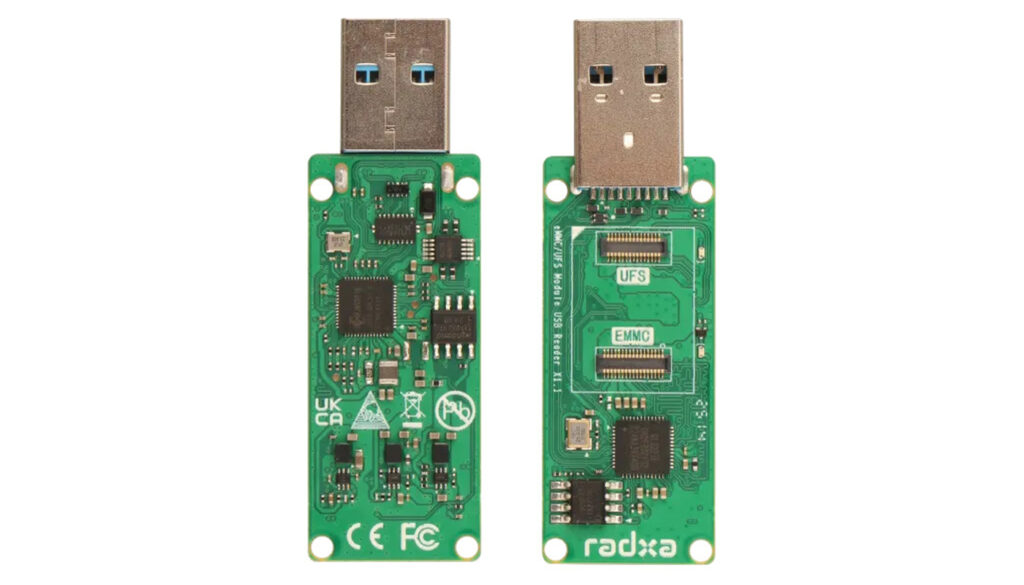Radxa eMMC/UFS Module Reader Lets You Flash Storage via USB 3.0 Adapter Radxa eMMC/UFS Module Reader Lets You Flash Storage via USB 3.0 Adapter