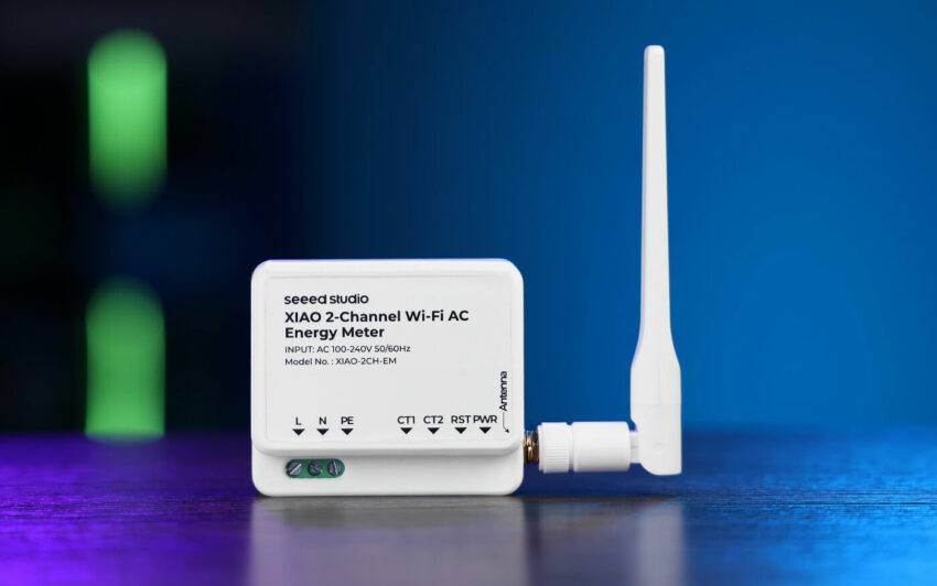 XIAO 2-Channel Wi-Fi AC Energy Meter Supports Two 100A CT Clamps