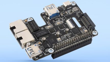 Waveshare PCIe HAT+ Adds NVMe, Dual 2.5GbE, USB 3.2 to Raspberry Pi 5