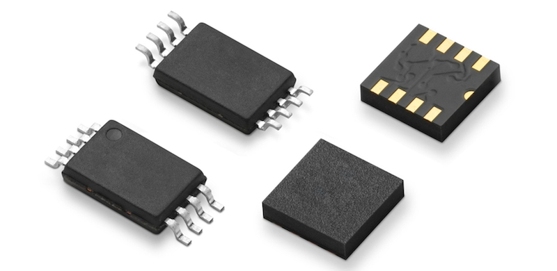 Top and bottom package views of Littelfuse LF53466 and LF53464 angle sensor ICs