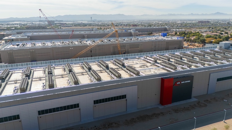Large data centers under construction.