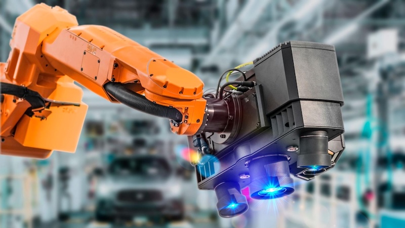 Factory robot vision system
